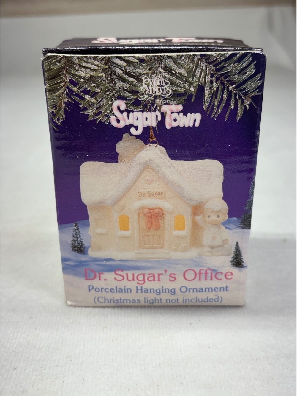 Precious Moments Sugar Town Dr. Sugar's Office Porcelain Hanging Ornament